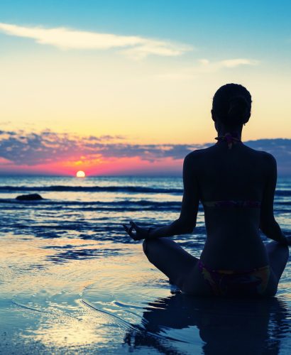 Meditation on the beach