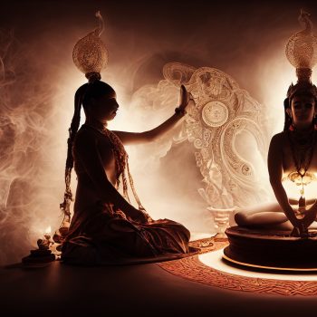 shiva and Shakti hindu god and goddess in tantric ritual